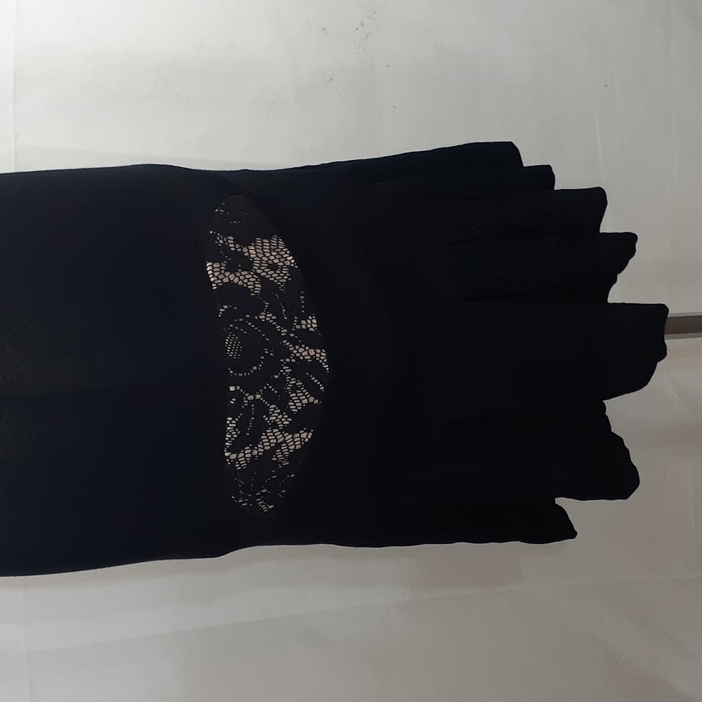 Betsey Johnson black and black lace bodycon dress size small new with tags - Picture 5 of 11